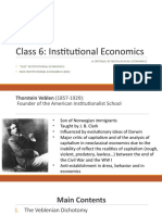 Class 6 - 7 Institutional Economics