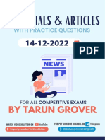 14 Dec - Editorials & Articles by Tarun Grover
