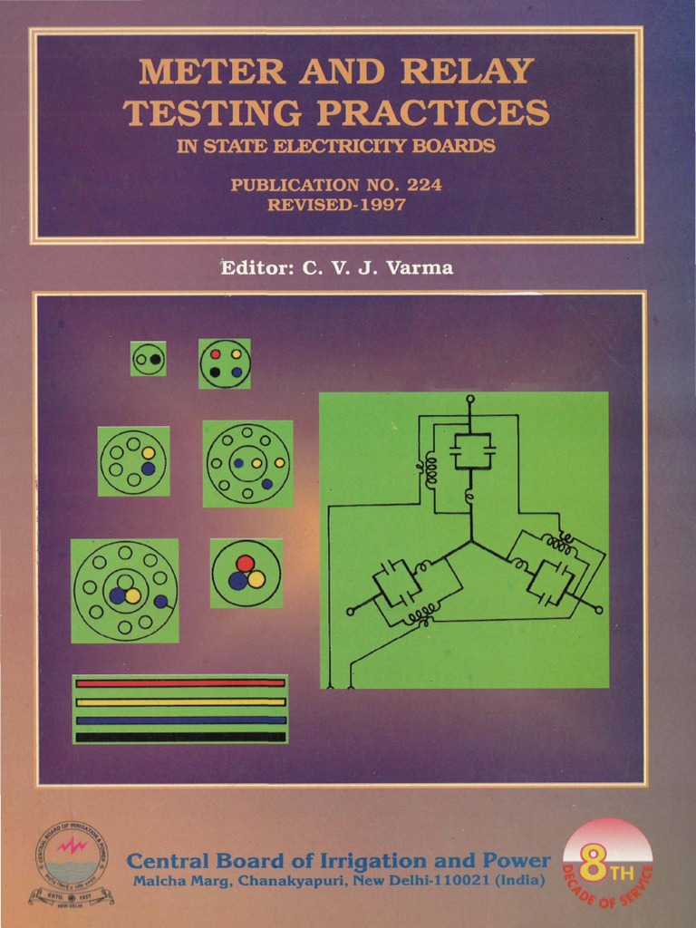 CBIP Manual Meter and Relay Testing Practices in State Electricity Boards Year 1997 PDF