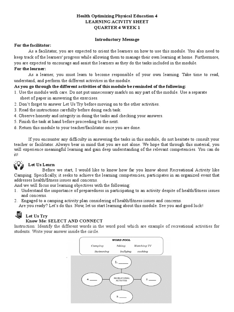 Health Optimizing Physical Education Pdf