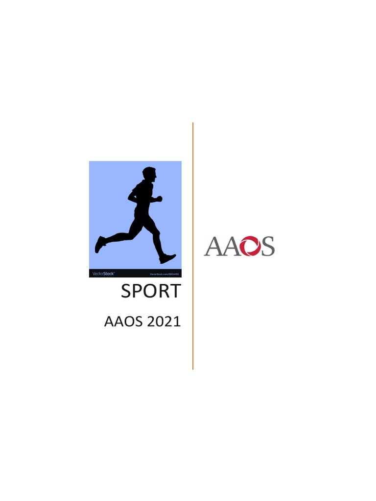 AAOS 2021 Sport | PDF | Knee | Shoulder