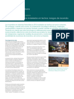 CorSo - Roof Mounted Photovoltaic Systems Fire Risks Factsheet ES