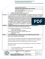 Undertaking Agronomic Crop Maintenance and Activities