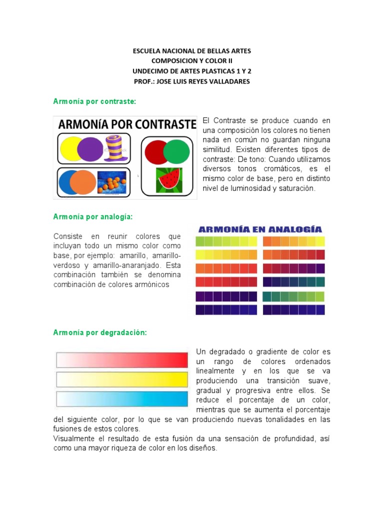 Composición y Armonía del Color en Pintura | PDF