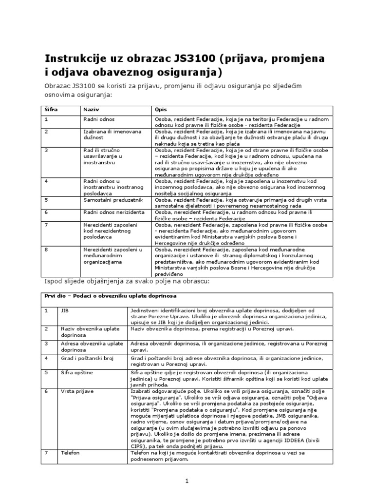 Upustvo Uz js3100 | PDF