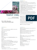 Tawny Owl Knitting Pattern PDF