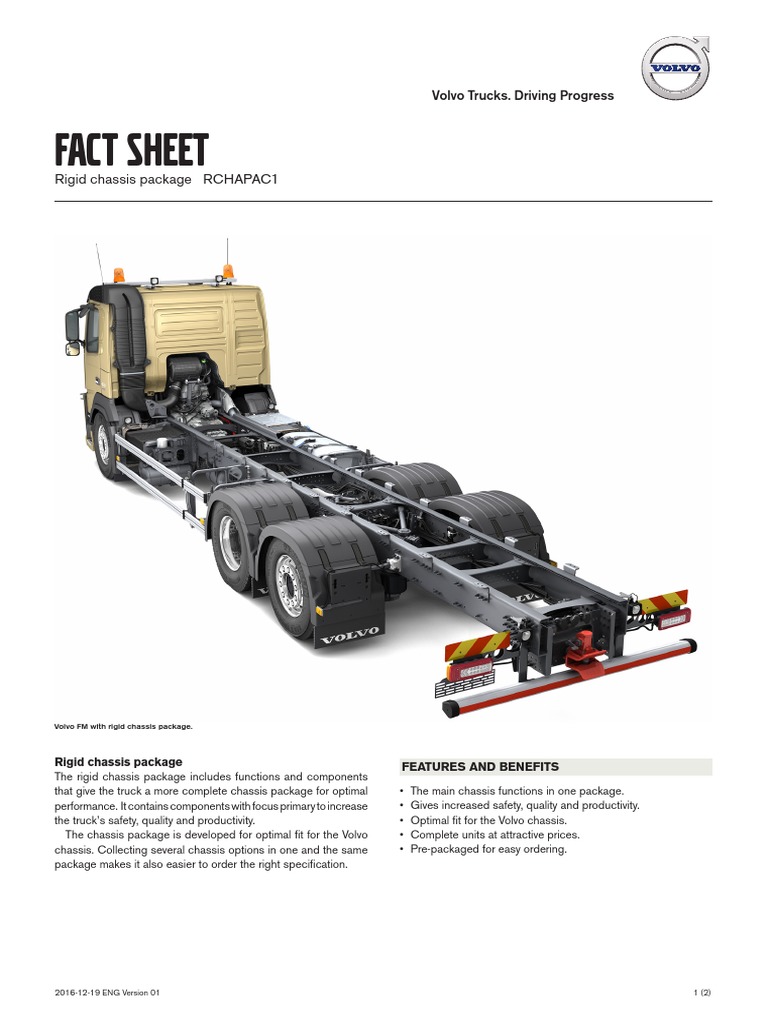 Volvo Rigid Chassis Package Overview | PDF | Truck | Product Introductions