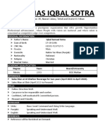 Shamas Iqbal CV 22