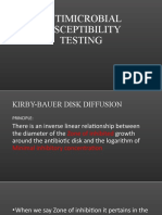 Antimicrobial Susceptibility Testing