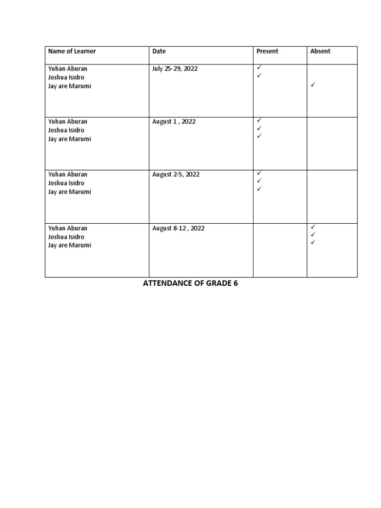 attendance-summer-class-pdf