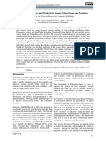 Research Competence and Productivity Among School Heads and Teachers: Basis For District Research Capacity Building