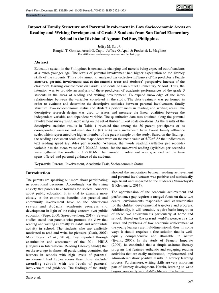 Psych Educ, Document ID: PEMJ0, Doi:: 10.5281/zenodo.7004580, ISSN 2822 ...