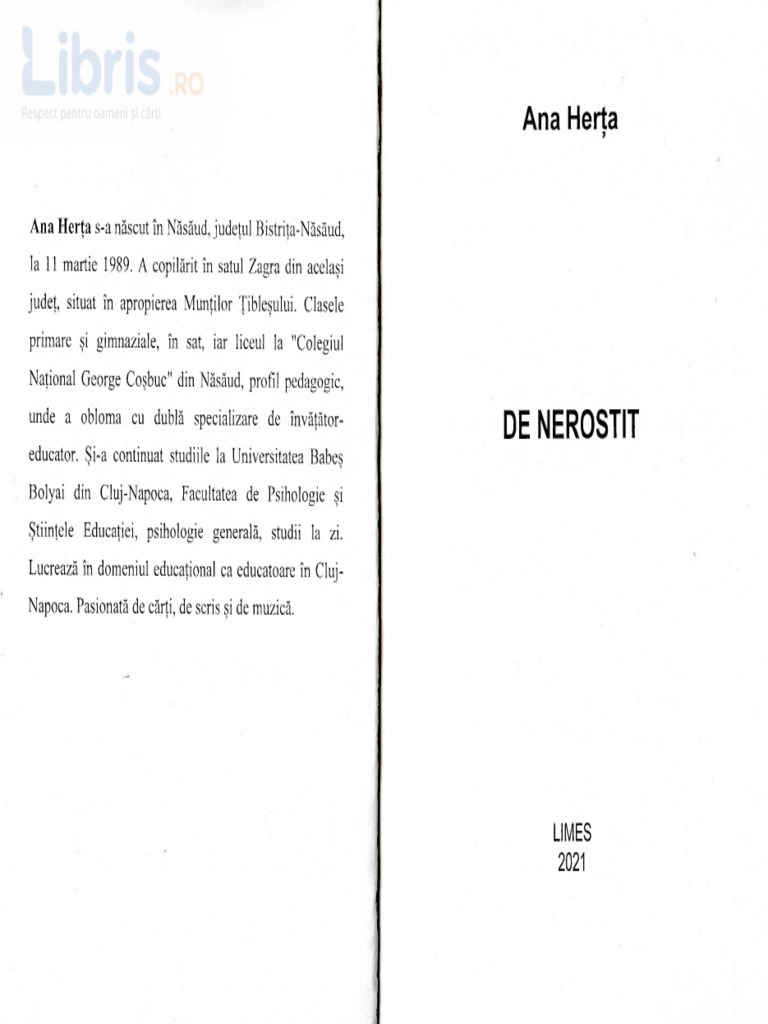 De Nerostit - Ana Herta | PDF