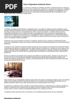Clima e Degradação Ambiental Urbana