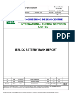 Iesl DC Battery Bank Report.