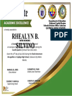 2.silvino Certificate AcadExcellence-2022-2023