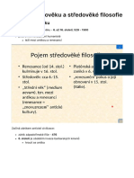 Pojem Středověku A Středověké Filosofie