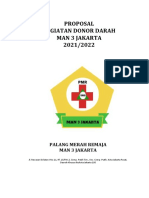 Proposal Kegiatan Donor Darah PMR MAN 3 Jakarta 2022