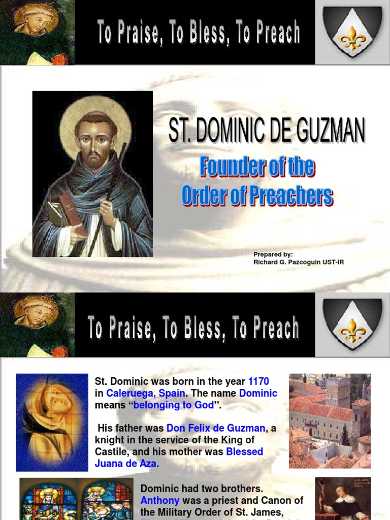 Life and Legacy of St. Dominic de Guzman | PDF | Dominican Order ...