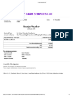 Receipt Voucher: For Company Purpose