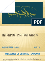 8602 Unit 8 Interpreting Test Score