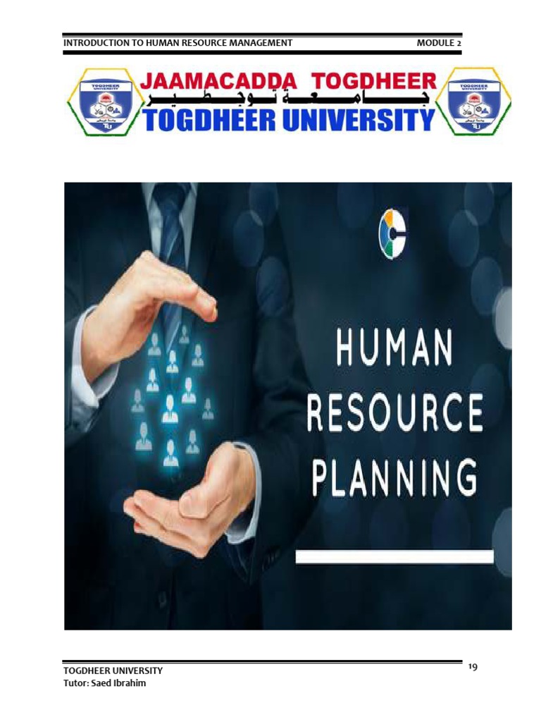 Chapter 2 HUMAN RESOURCE PLANNING | PDF | Human Resource Management