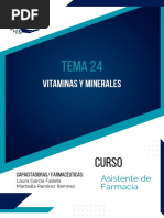 TEMA 24. Vitaminas y Minerales