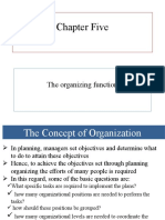 Chapter Five: The Organizing Function