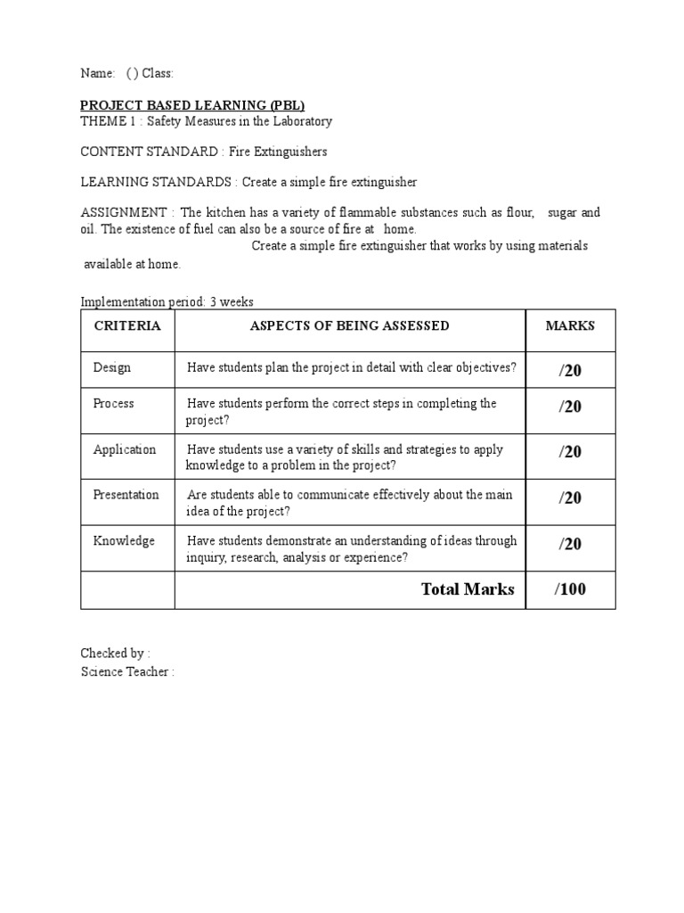 F4 Pbl 1 Fire Extinguisher Pdf