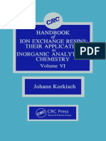 Johann Korkisch - CRC Handbook of Ion Exchange Resins, Volume VI (1988, CRC Press)