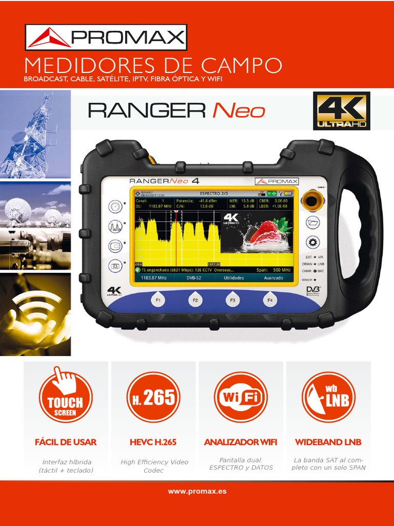 Medidor RANGER Neo: Análisis de Señales AV | PDF | Streaming Media | Hdmi