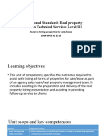 Ethiopian RP Valuation Occupational Quality Standard - Assist in Listing Properties For Sale-Lease