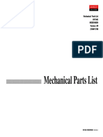 Mechanical Parts List - MV154C TNC620 (2554011700)