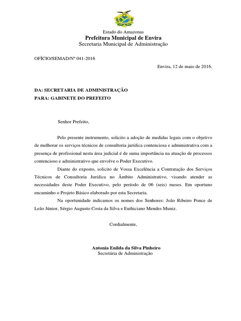 Modelo Carta Convite Pdf