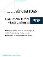 CHUYÊN ĐỀ SỐ CHÍNH PHƯƠNG ÔN THI VÀO 10 CHUYÊN TOÁN