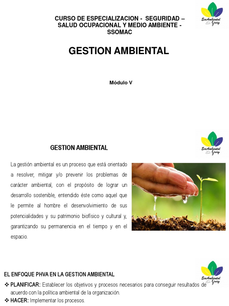 Gestión Ambiental y su Impacto Sostenible | PDF | Entorno natural ...