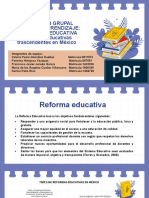 Actividad Grupal 3. Reformas Educativas Trascendentes en México