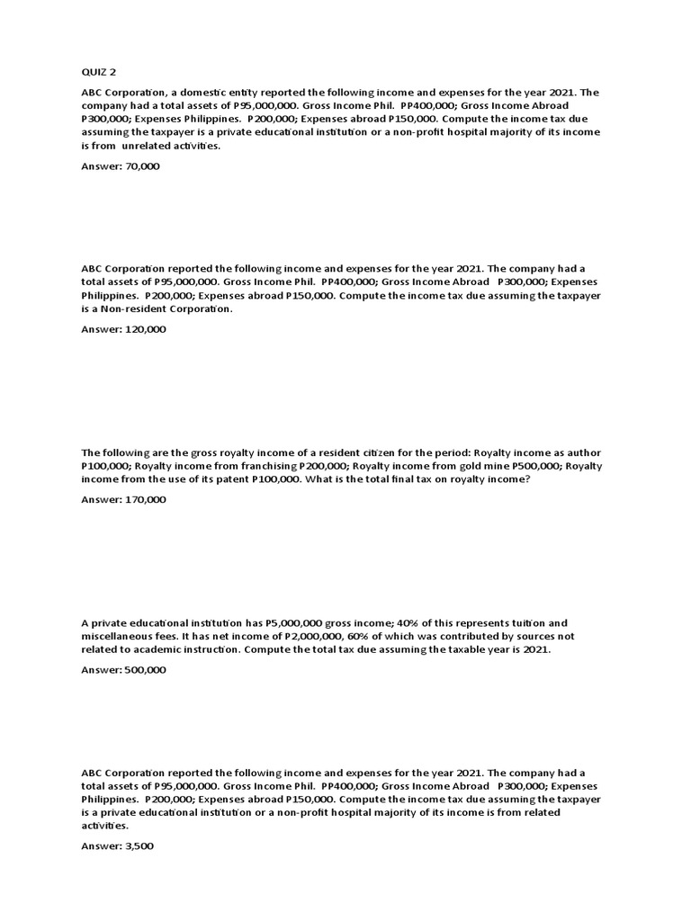 Quiz 2 | PDF