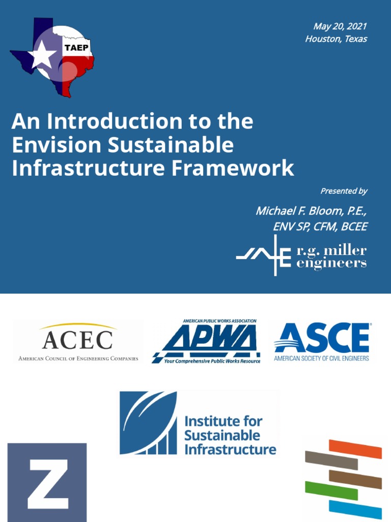 Envision Framework for Sustainable Infrastructure | PDF | Science ...