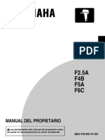 F2.5A F4B F5A F6C: Manual Del Propietario