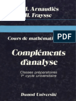 Cours de Mathématiques, Tome 3-Compléments Danalyse (Arnaudiès, Jean-marie Et Fraysse, Henri) (Z-lib.org)