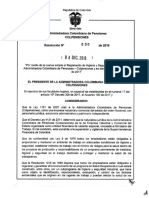 Resolución 030 de 2019