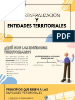 Descentralización y Entidades Territoriales