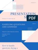 Presentation Skills - L10
