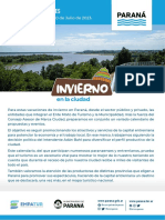 Agenda de Actividades Por Vacaciones de Invierno en Paraná