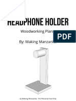 Headphone Holder Woodworking Plans Making Manzanita