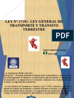 Ley 271821 - Ley de Transporte y Tránsito Terrestre - Clase 02