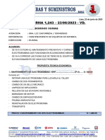 Proforma 1243 Mantenimiento de Bombas - Sumaq