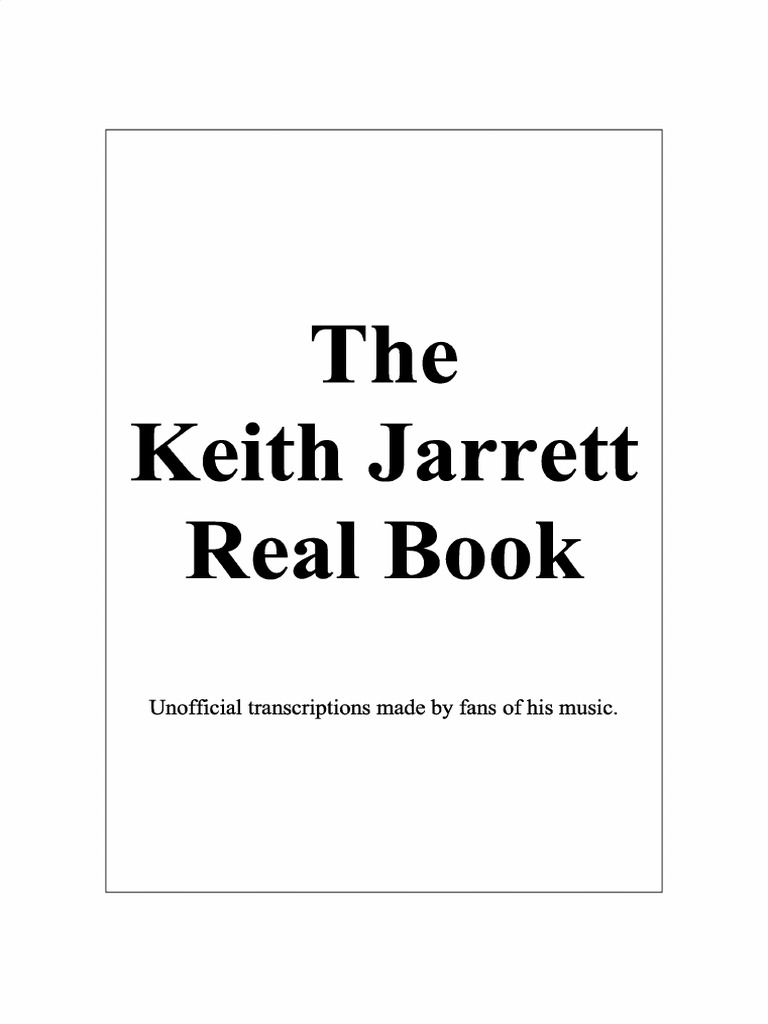 Keith Jarrett Real Book PDF
