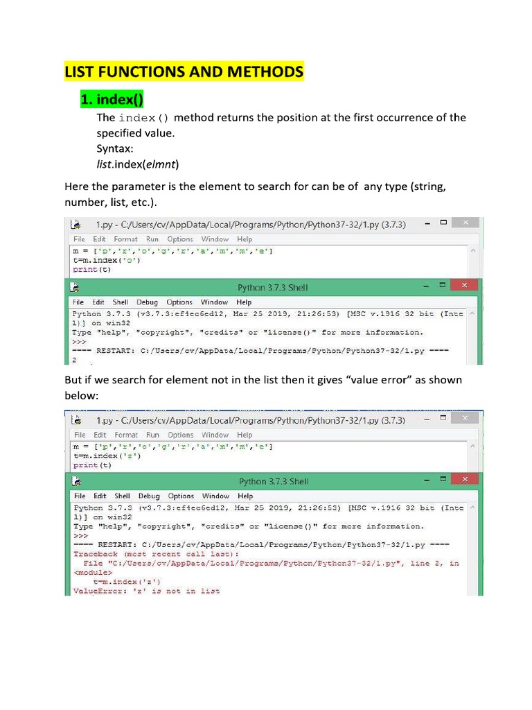 Coldfusion List Functions And Methods